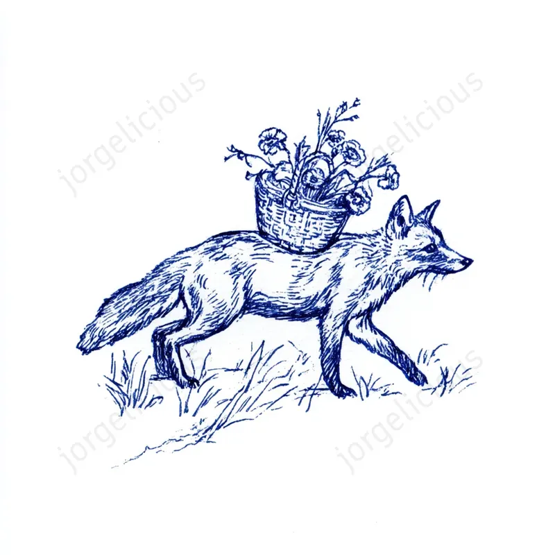 Blue Ink Storybook Sketches