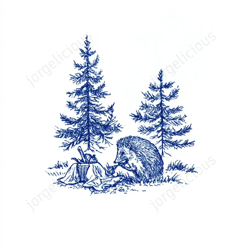 Blue Ink Storybook Sketches
