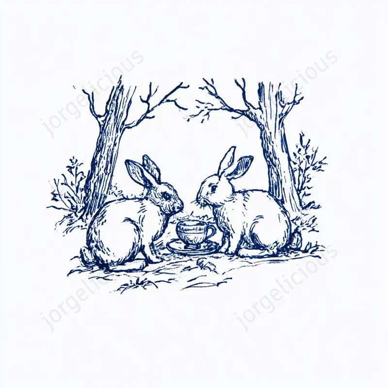 Blue Ink Storybook Sketches
