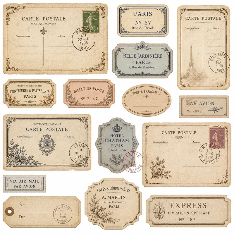 Vintage Postcard Ephemera