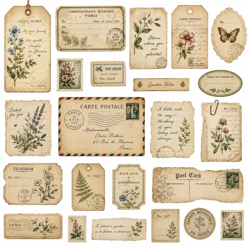 Vintage Postcard Ephemera
