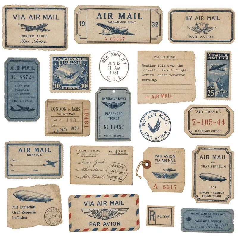Vintage Postcard Ephemera