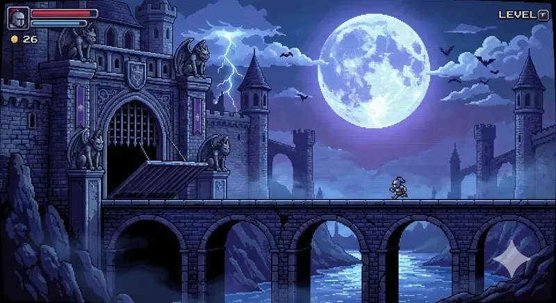 Pixel Art Indie Game Scenery Generator