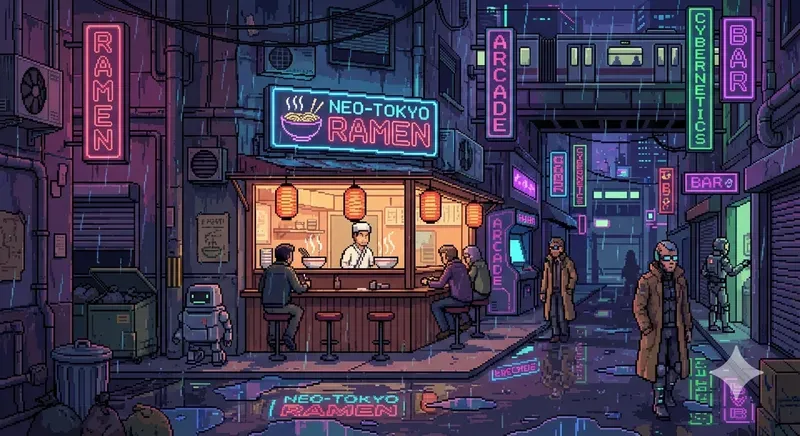 Pixel Art Indie Game Scenery Generator