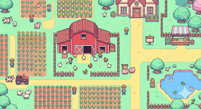 Pixel Art Indie Game Scenery Generator