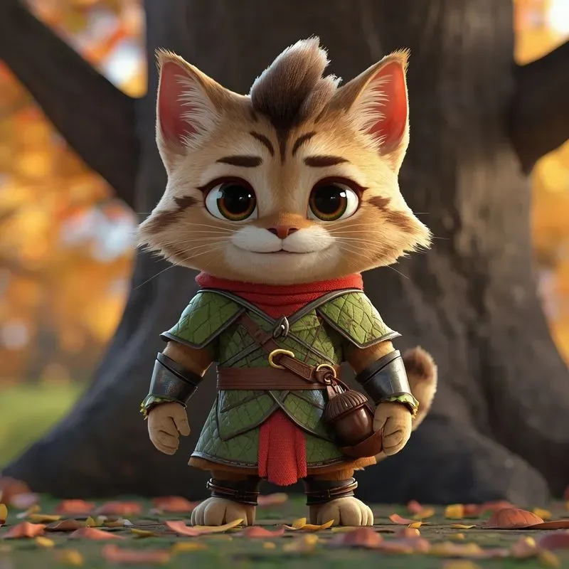 3D Cute Forest Animals With Leaf Armor