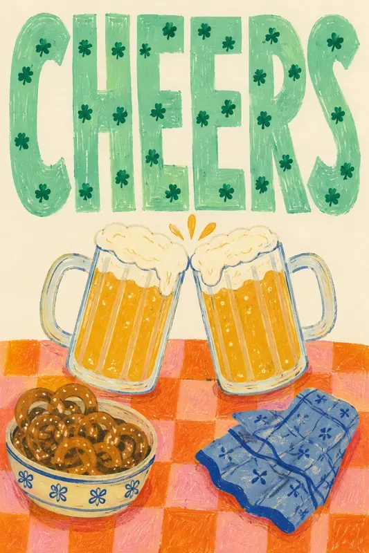 Naive Typography Cafe Art