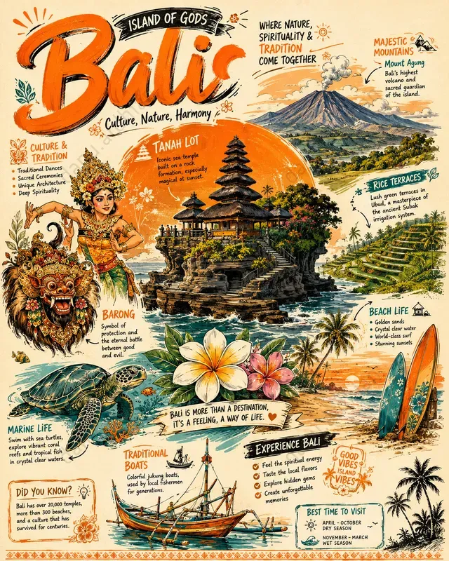 Bold Handdrawn Island Infographics
