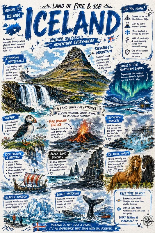 Bold Handdrawn Island Infographics