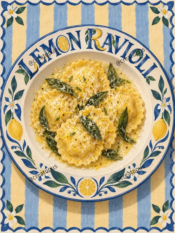 Decorative Food Typography Art Prints