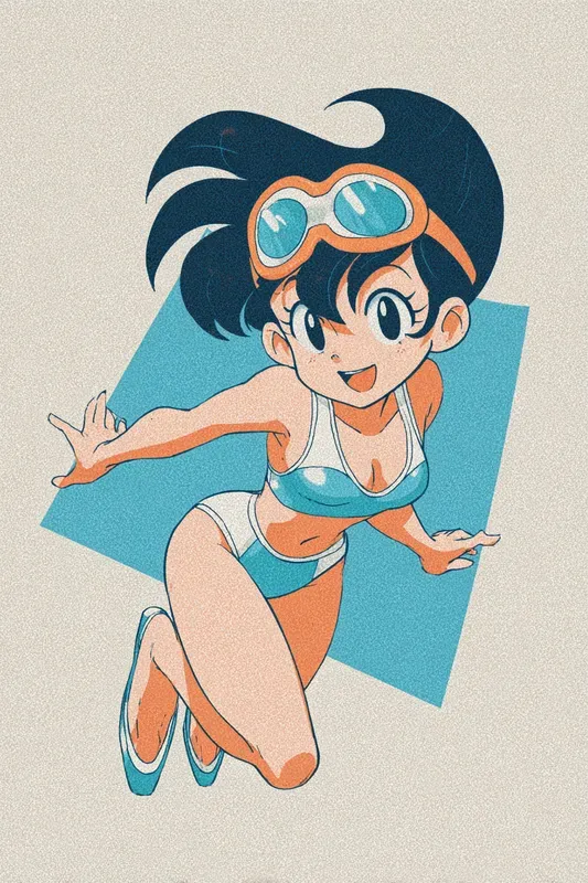 Retro Anime Summer Sports