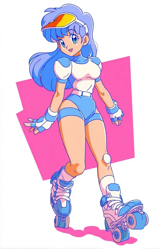 Retro Anime Summer Sports