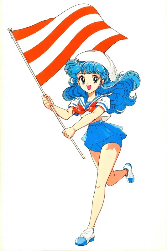 Retro Anime Summer Sports