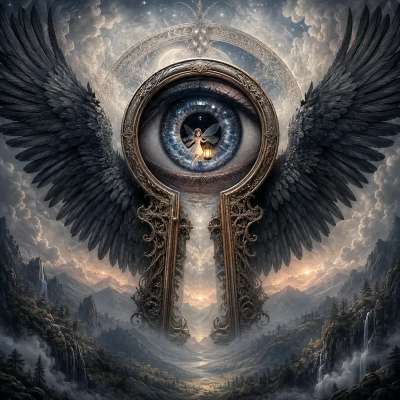 Surreal Wings Dreamscape Visions