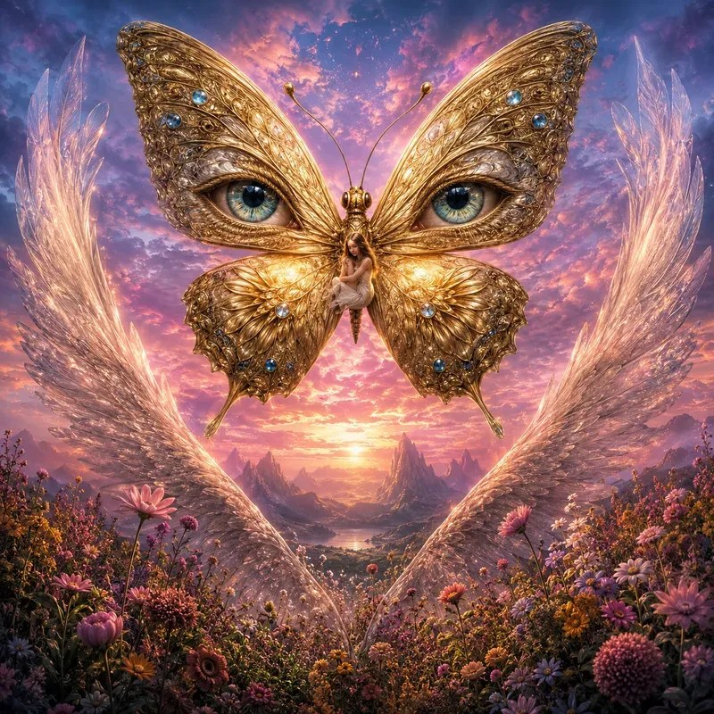 Surreal Wings Dreamscape Visions