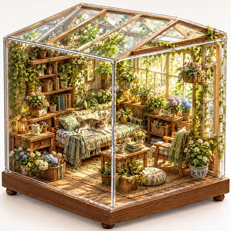 Cats In Cozy Homes Miniature Dioramas