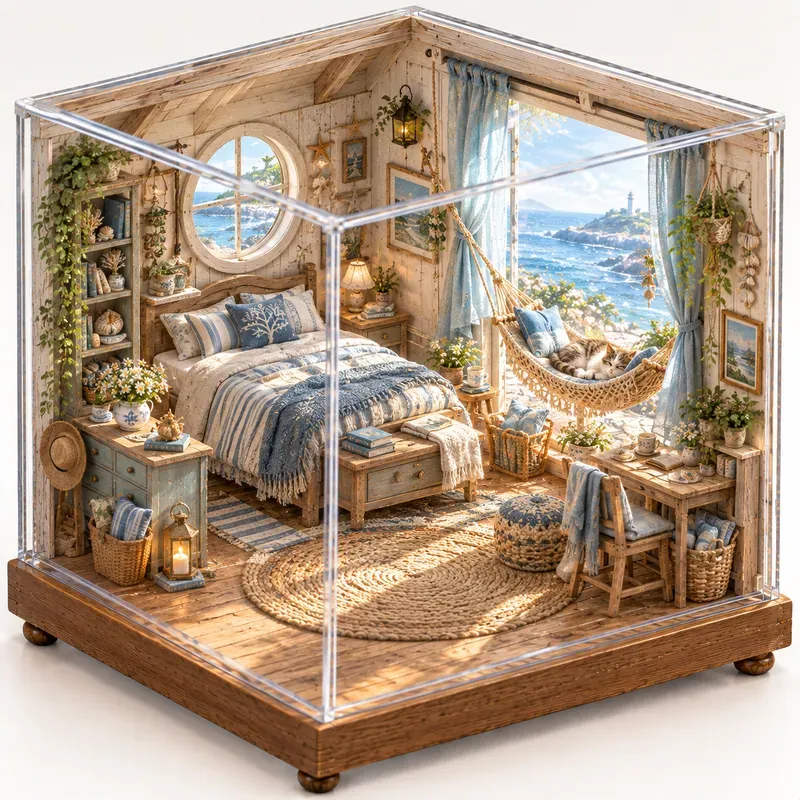 Cats In Cozy Homes Miniature Dioramas