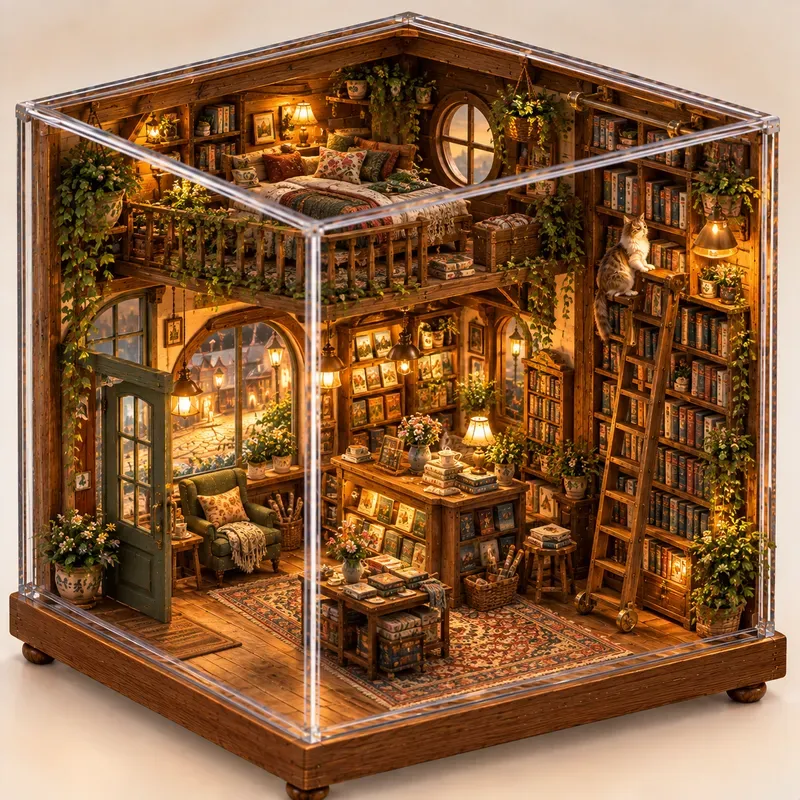 Cats In Cozy Homes Miniature Dioramas