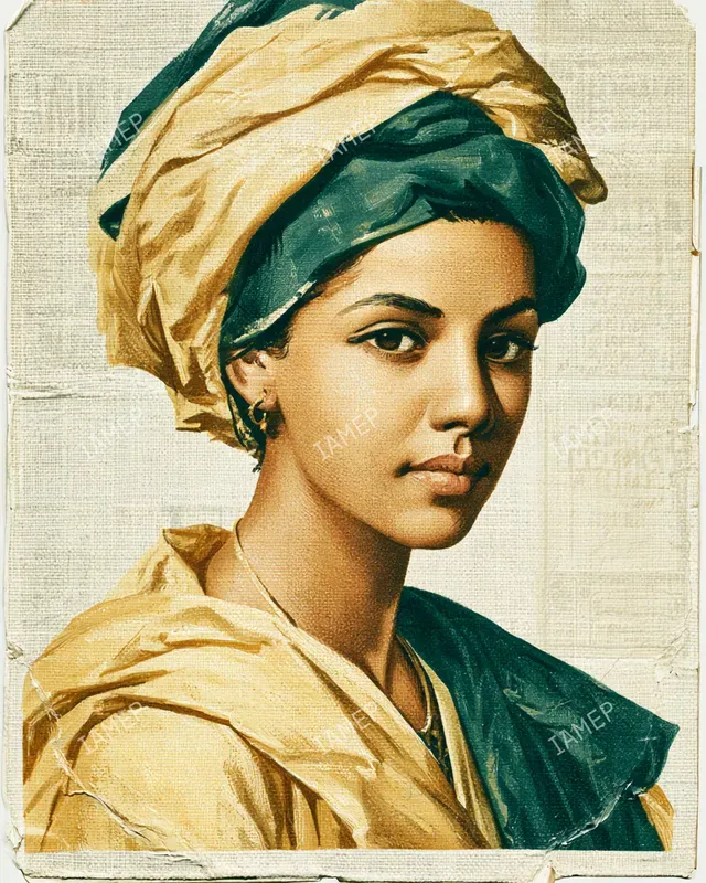 Vintage Editorial Portrait Paintings