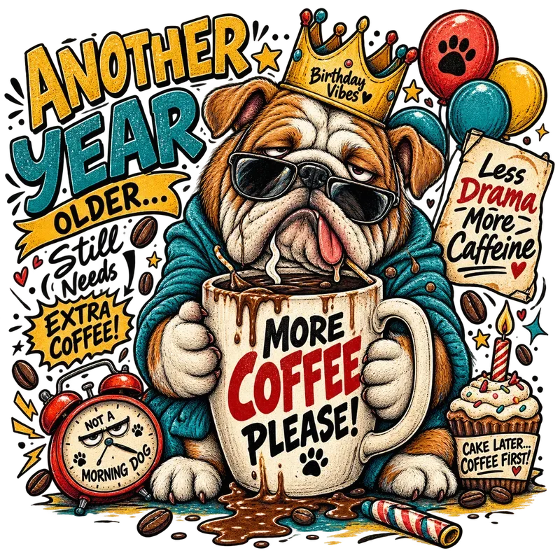 Retro Coffee Character Tshirts