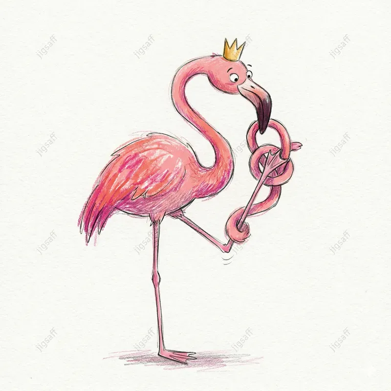 Whimsical Crayon Doodle Characters