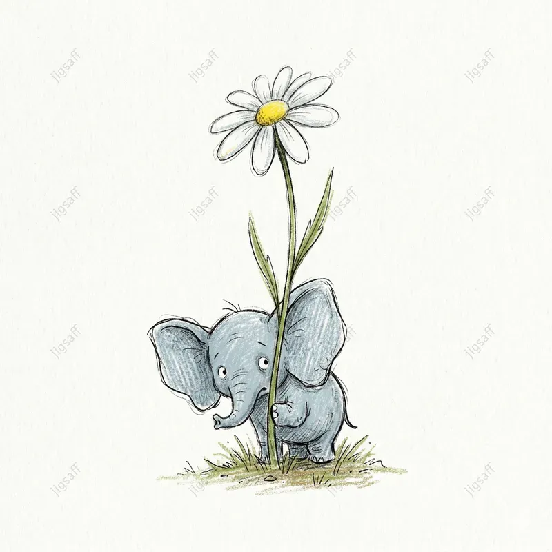 Whimsical Crayon Doodle Characters