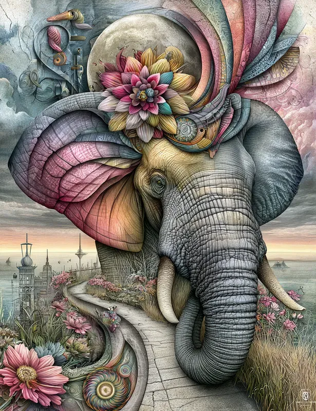 Surreal Collage Animals