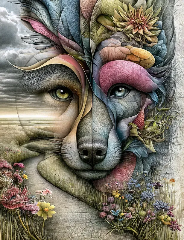 Surreal Collage Animals