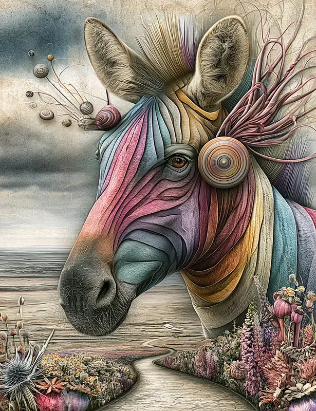 Surreal Collage Animals