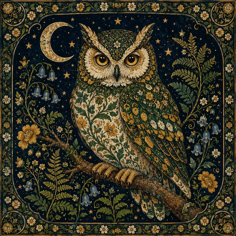 Celestial Folk Floral Art