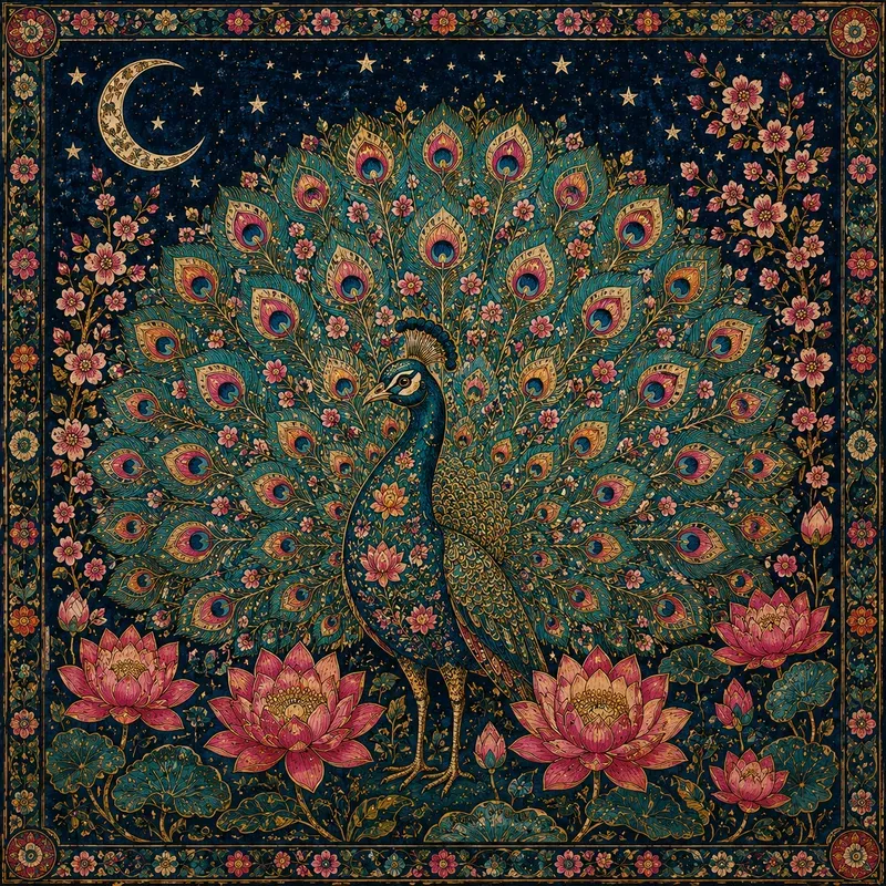 Celestial Folk Floral Art