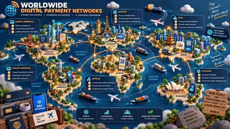 Global Isometric Map Infographics