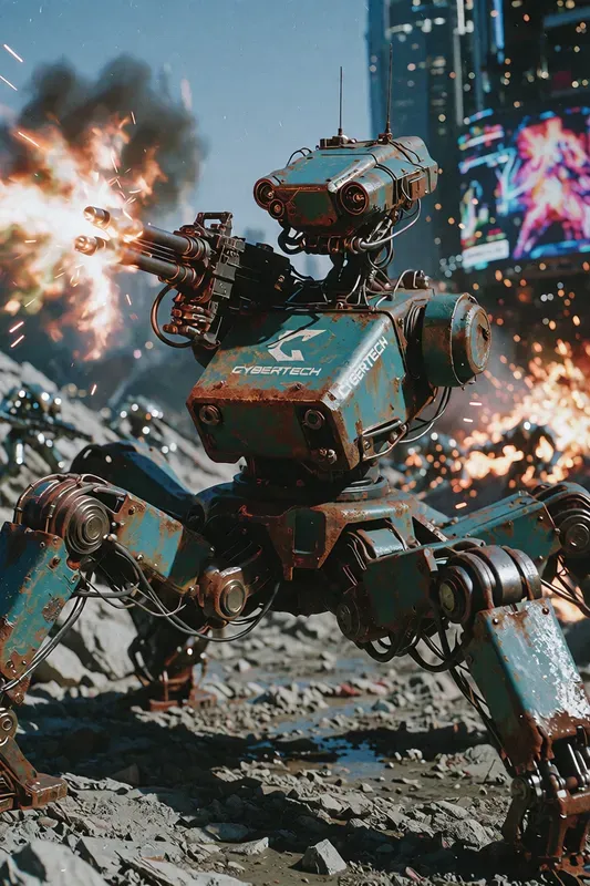 Cybertech Rusted Androids