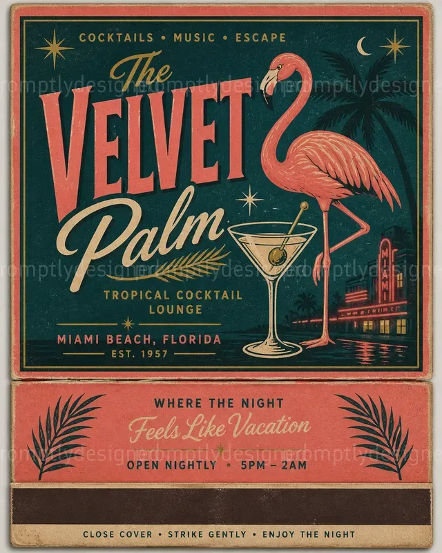 Vintage Matchbook Posters
