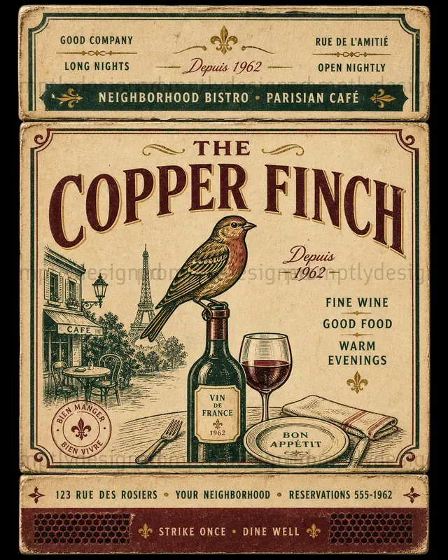 Vintage Matchbook Posters