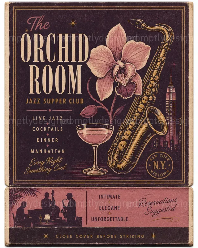 Vintage Matchbook Posters