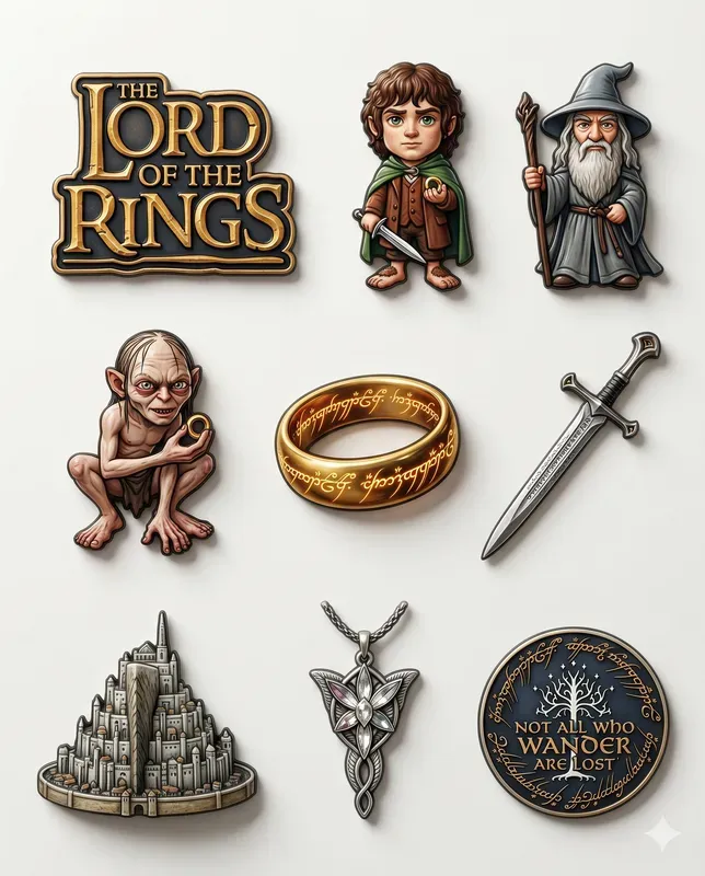 3D Pop Culture Fridge Magnet Sets