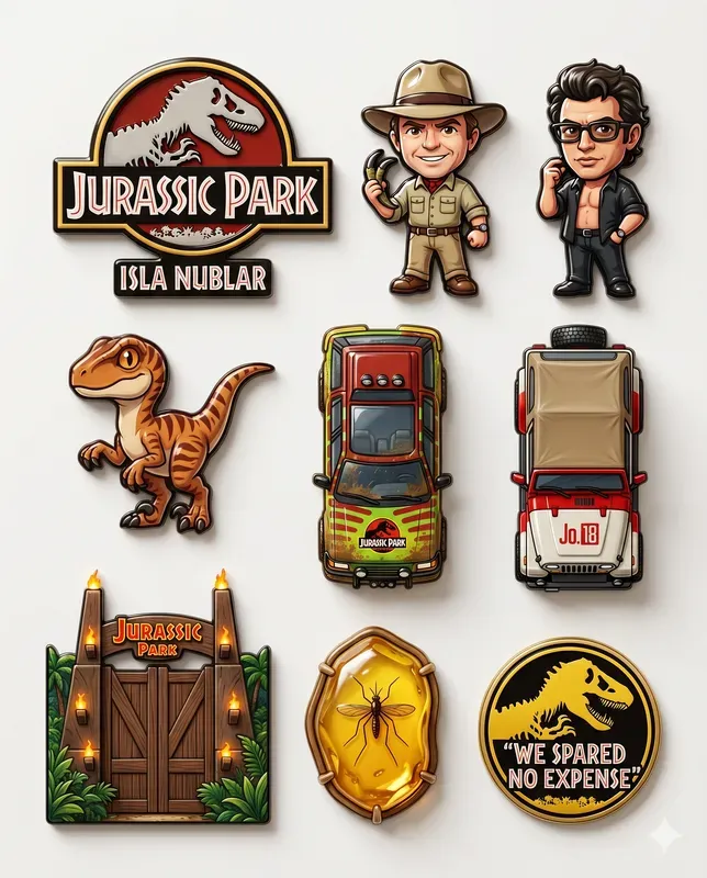3D Pop Culture Fridge Magnet Sets