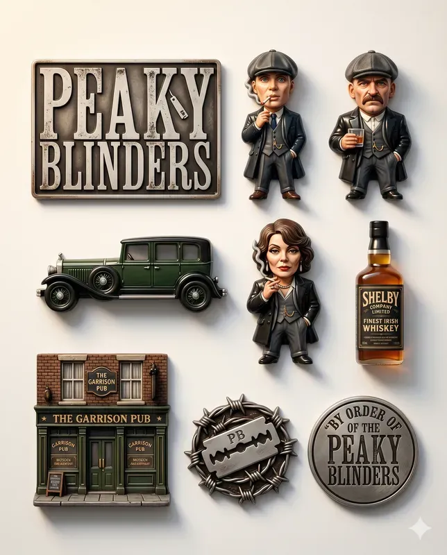 3D Pop Culture Fridge Magnet Sets