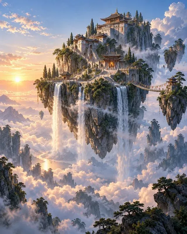 Fantasy Sky Island Visuals