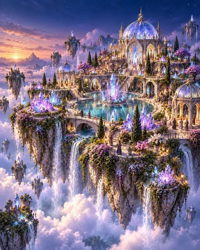 Fantasy Sky Island Visuals