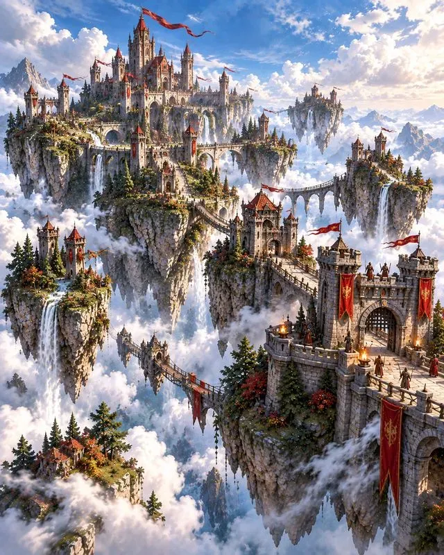Fantasy Sky Island Visuals