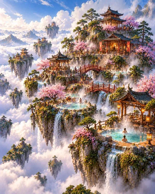 Fantasy Sky Island Visuals