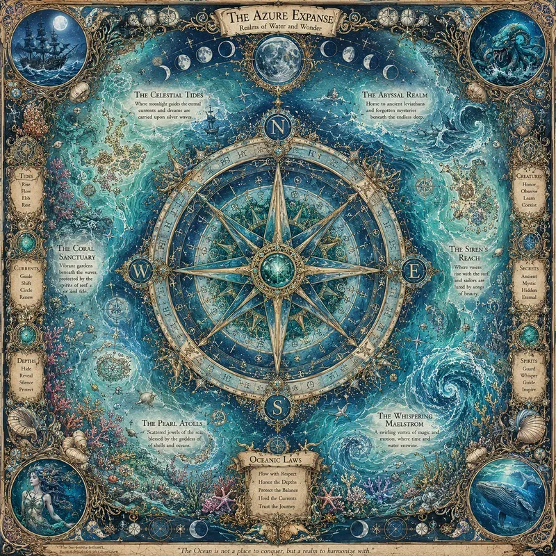 Arcane Elemental Compass Cartography