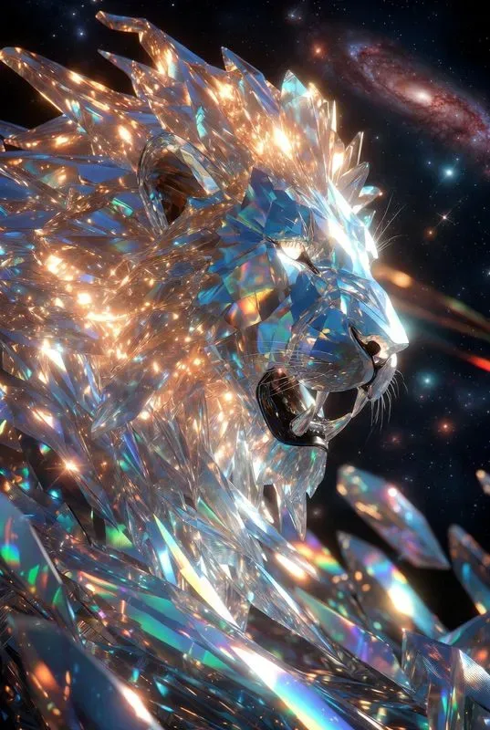 Cosmic Crystal Beast Portraits