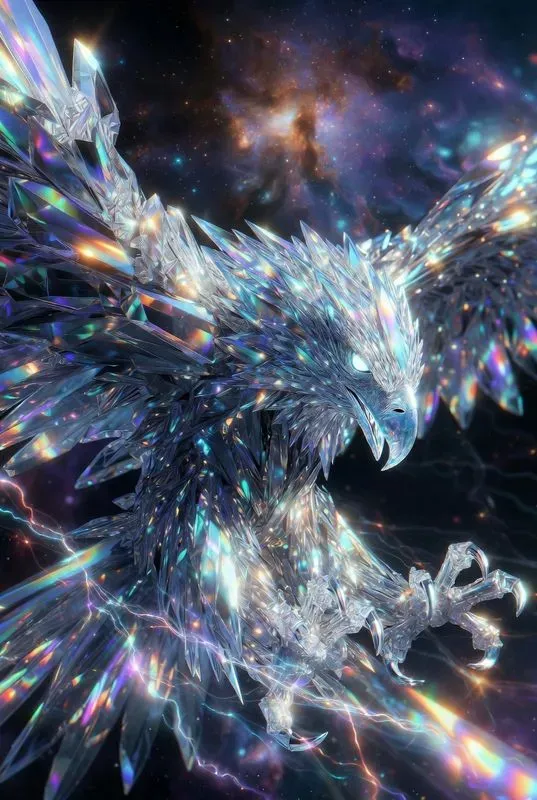 Cosmic Crystal Beast Portraits