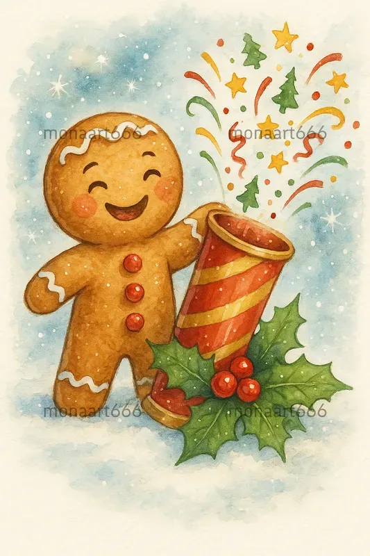Whimsical Holiday Watercolors