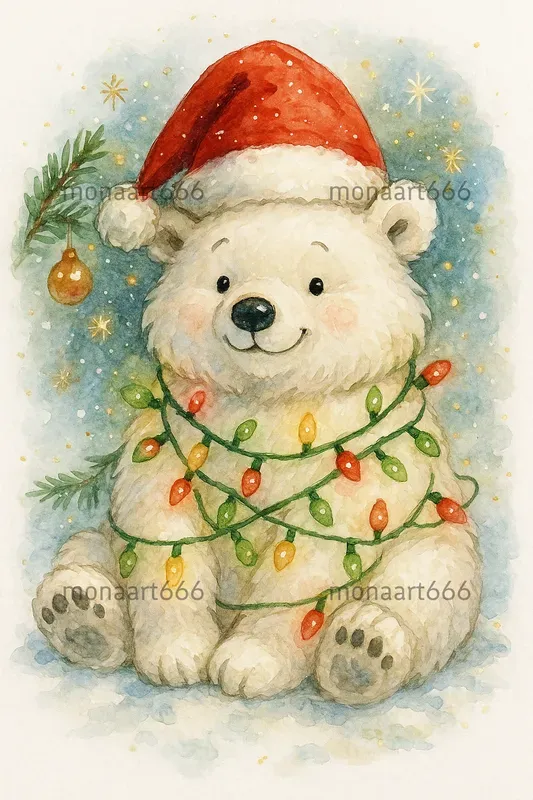 Whimsical Holiday Watercolors