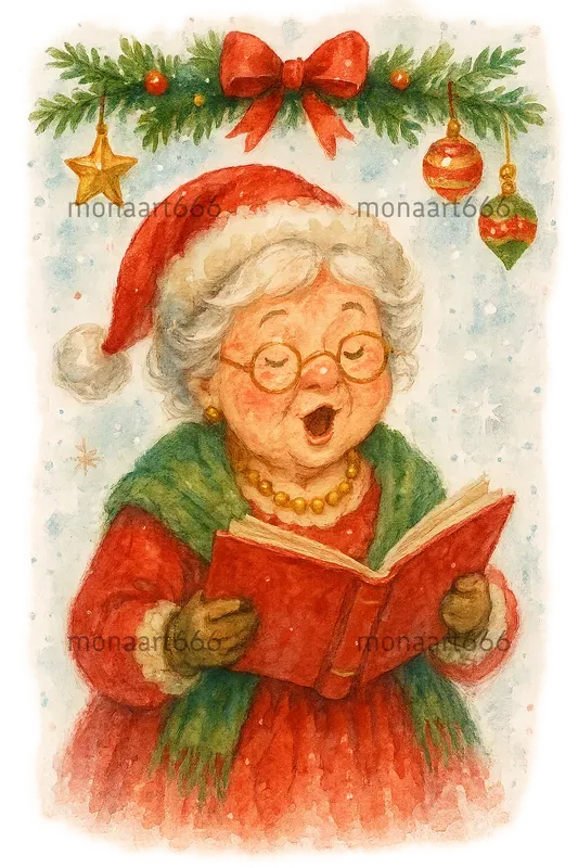 Whimsical Holiday Watercolors