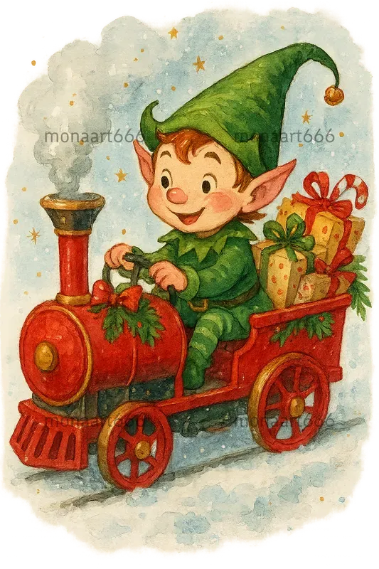 Whimsical Holiday Watercolors